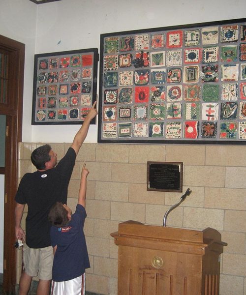 21. showing father his tile Preston Elem - Copy