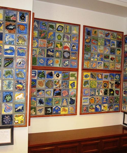 30. Sea Life tile mural 7th grd. Somers MS, Somers, NY