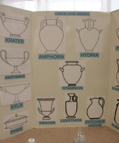 greek pottery display images